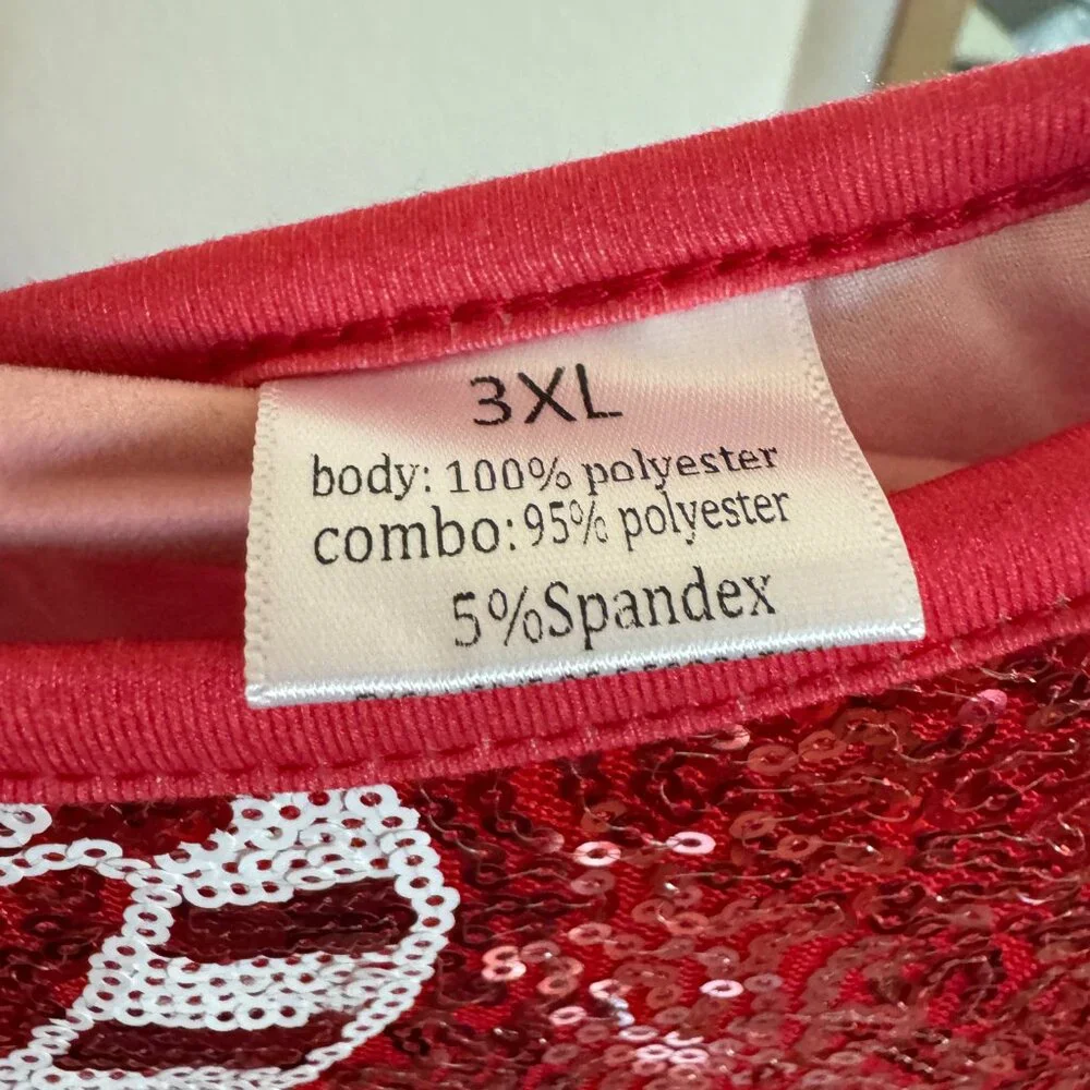 Sparkle in Pink Red Sequin Candy Cane Dress Sister Set Sizes‎ 8/9  10/12